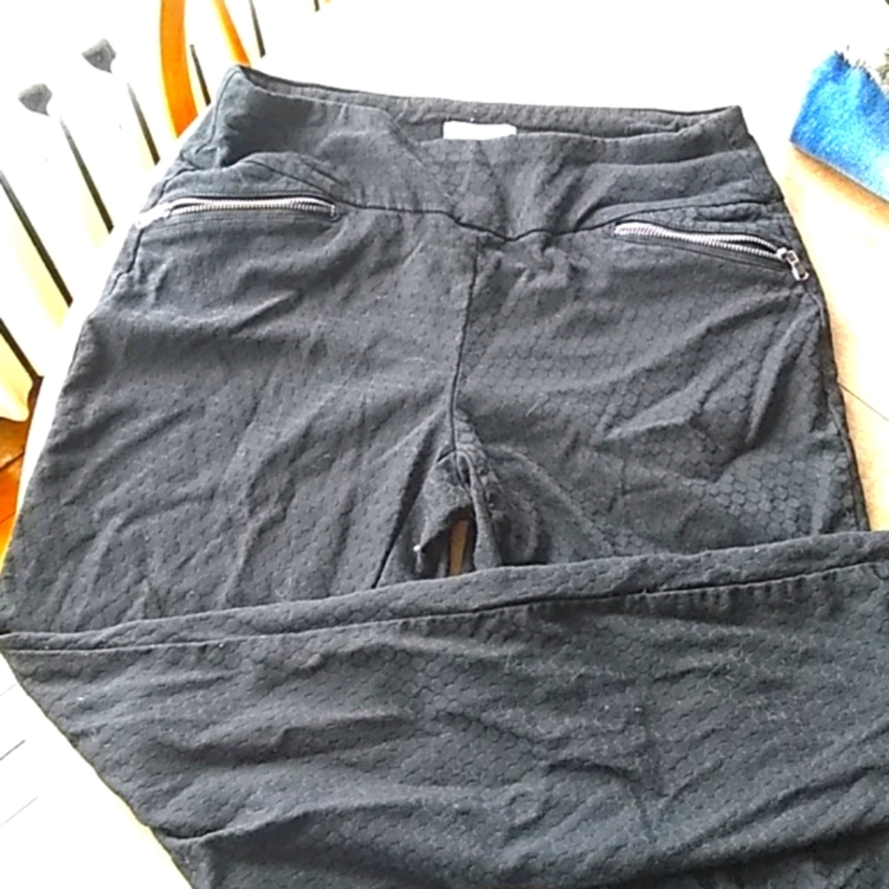 Black stretch pants